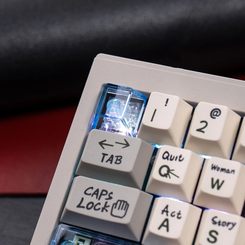 Key Cap Red Pc Red Transparent Keycap 10 key Cherry Profile PC keycap Space Bar 6.25U ...