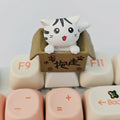 Cute Cat Animal Keycaps Mechanical Keyboard Replacement Personalized Keycap Cross Axis Cherry Profile Girl Birthday Gamer Gift