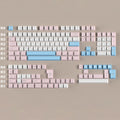 164 Keys Latte Coffee Keycaps Retro Brown Translucent keycaps Cherry Profile Double Shot PBT PC keycap For Mechanical Keyboard