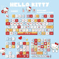 Hellokitty Kitty Cute Keycaps Set for Mechanical Keyboard 125 Keys PBT Material MOA Hight Keycaps Kawaii Cross Shaft Keycaps