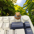 AttackFox Custom Capybara Cute Keycap Cartoon Animal Doll Anime Keycaps for Mechanical Keyboard Caps Kawaii Key Caps Gamer Gifts
